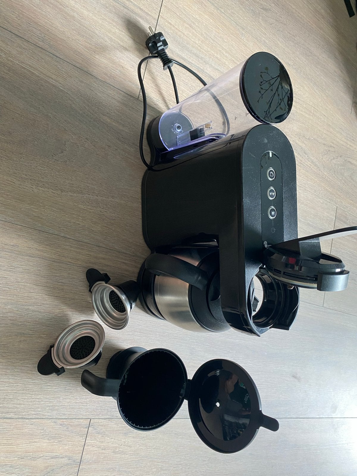 Senseo switch met thermoskan en filters, Witgoed en Apparatuur, Koffiezetapparaten, Ophalen, Gebruikt, Koffiemachine, Gemalen koffie