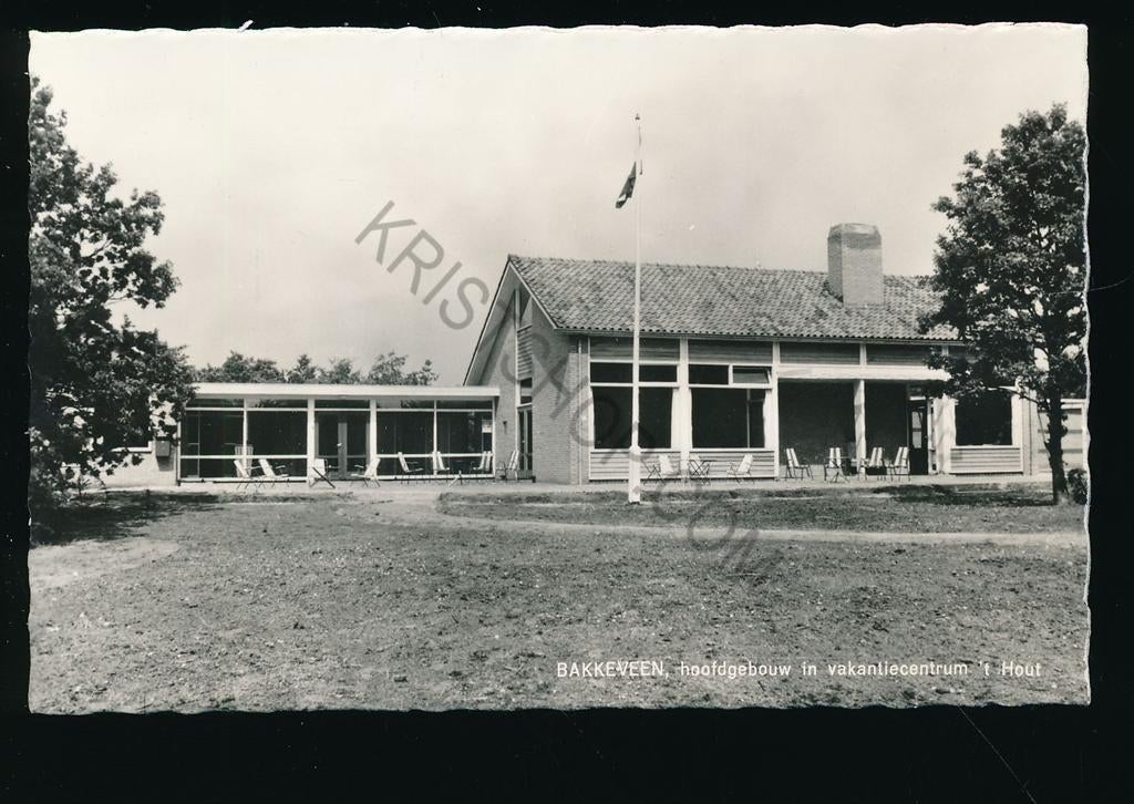 Bakkeveen - 't Hout - Vacantiecentrum -Hoofdgebouw [003-5343, Verzenden, 1940 tot 1960, Ongelopen, Noord-Holland