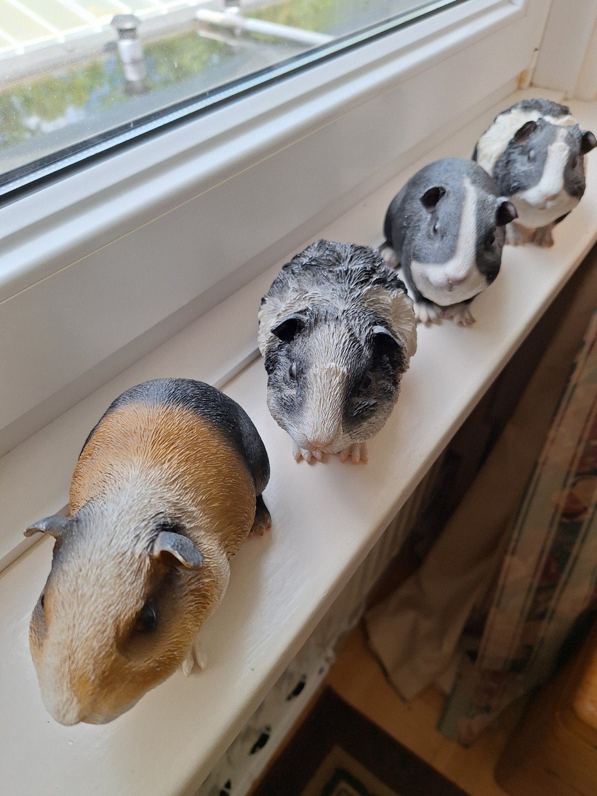 Cavia beeldjes - set van 4, Ophalen of Verzenden, Gebruikt, Overige soorten, Beeldje of Figuurtje