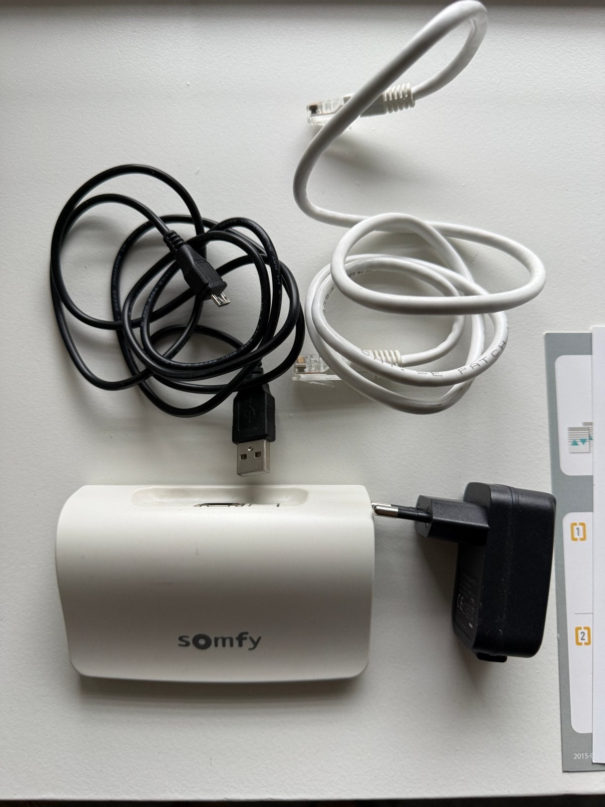 Somfy Connexoon io - Smart Home Hub voor Rolluiken, Ophalen of Verzenden, Zo goed als nieuw, Wit, Elektrische bediening