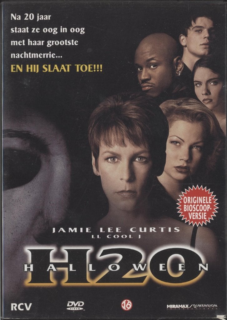 30) Halloween H20: met Jamie Lee Curtis en JJ Cool J, Vanaf 16 jaar, Ophalen of Verzenden, Gebruikt, Actiethriller