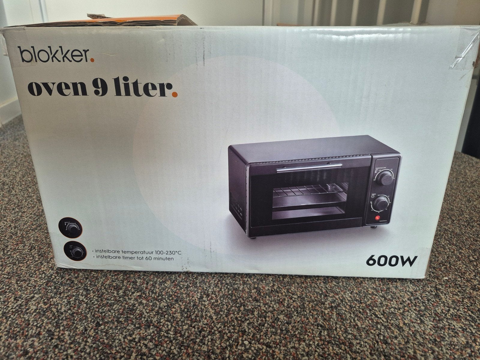 Blokker Mini-oven 9 liter 600W - Zo goed als nieuw, Witgoed en Apparatuur, Ovens, Minder dan 45 cm, Minder dan 45 cm, Ophalen of Verzenden