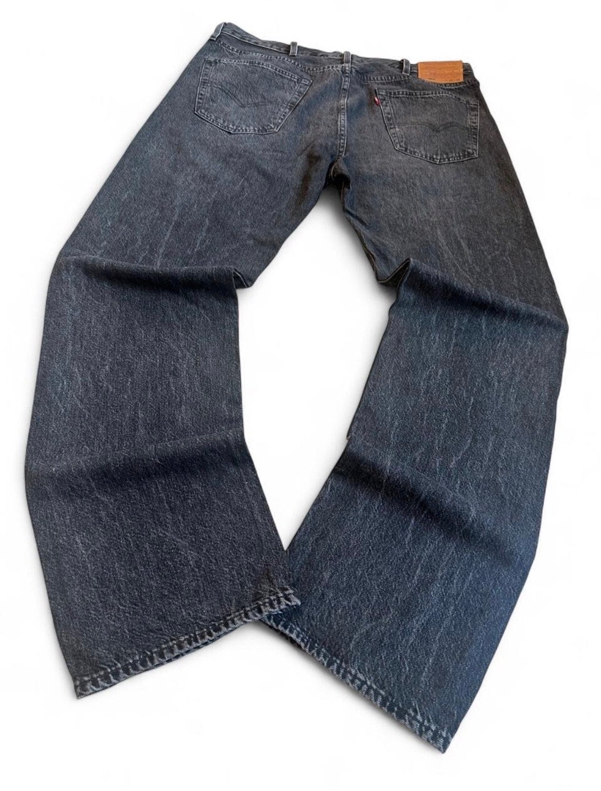 Levi's 501 Jeans W38 L34 Zwart Gewassen Denim 38x34, Ophalen of Verzenden, Gedragen, Zwart, W36 - W38 (confectie 52/54)