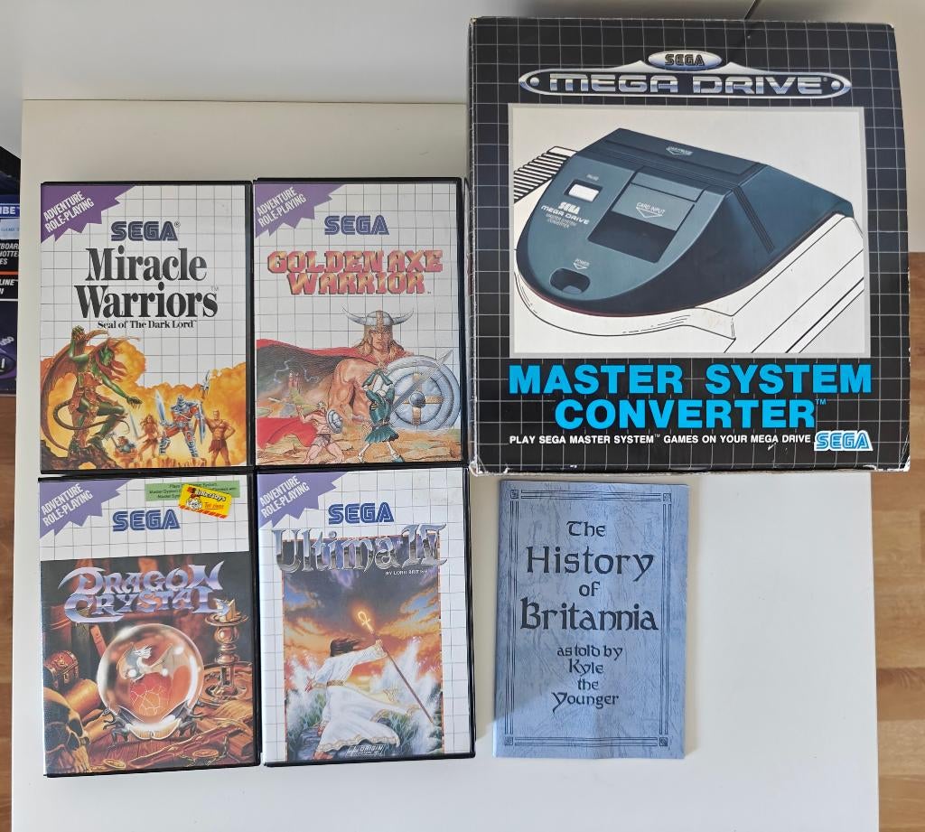 Sega Master system converter + 4 games, Spelcomputers en Games, Games | Sega, Gebruikt, Master System, Avontuur en Actie, 2 spelers