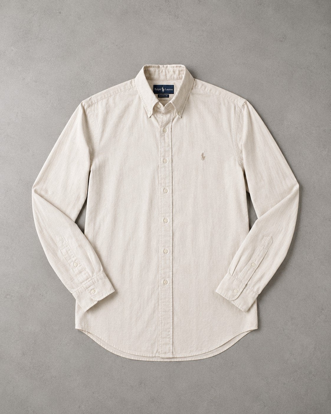 Ralph Lauren Yarmouth overhemd - Maat XL, Kleding | Heren, Overhemden, Beige, Ralph Lauren, Ophalen of Verzenden, Zo goed als nieuw