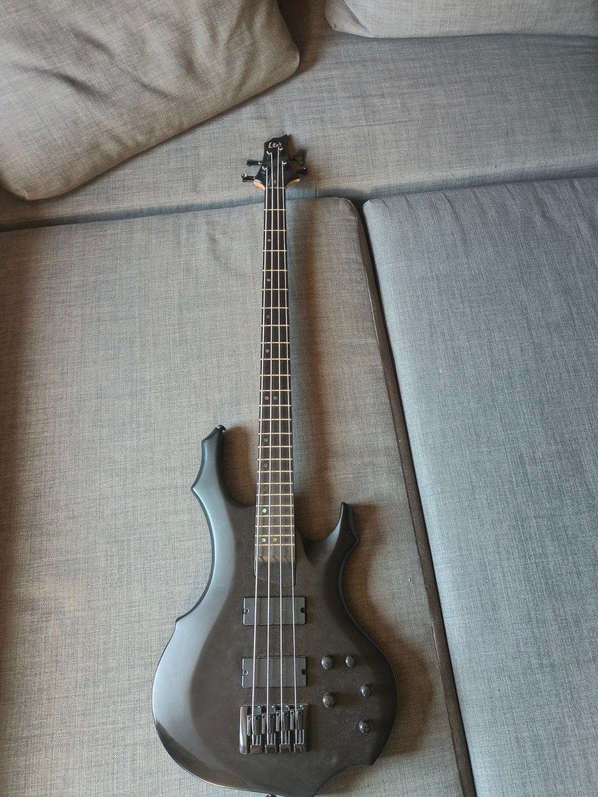 Esp-ltd f-204 BLKS, Ophalen, Zo goed als nieuw, Elektrisch