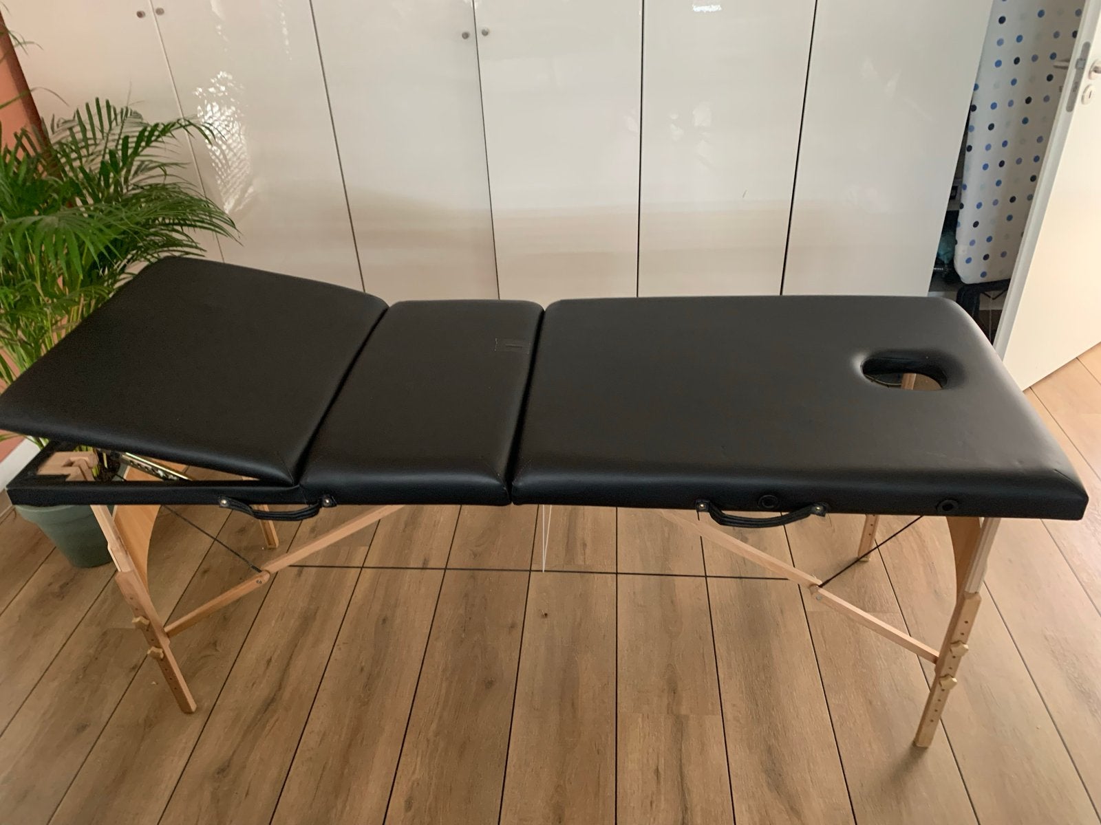 Opklapbare Massagetafel 185x70cm met Verstelbaar Hoofdeind, Ophalen, Gebruikt, Massagetafel