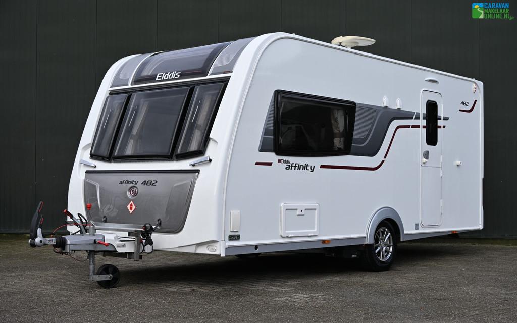 Elddis Affinity 482 Mover|ALDE|Fietsdrager|Luifel|Oven|etc, Caravans en Kamperen, Standaardzit, Tot en met 2, Bedrijf, 5 tot 6 meter