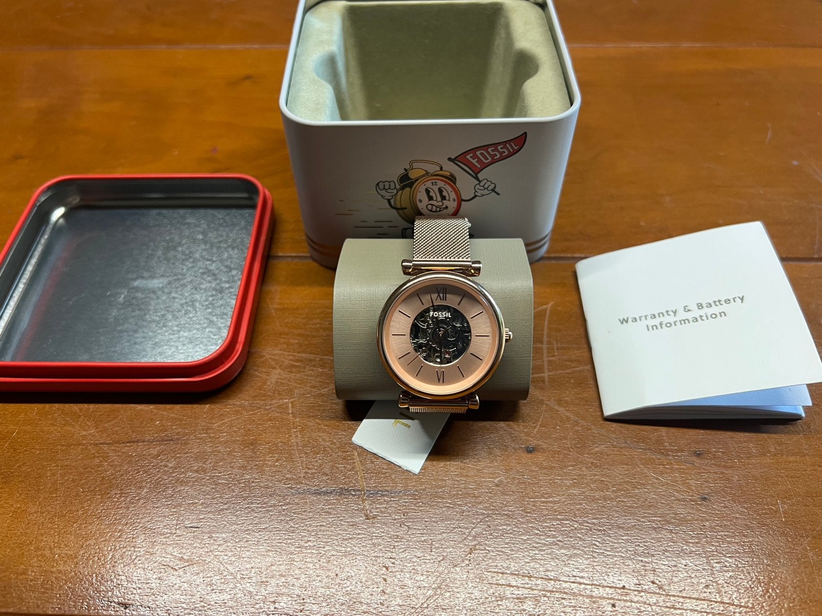 Fossil Carlie, Ophalen, Staal, Fossil, Polshorloge