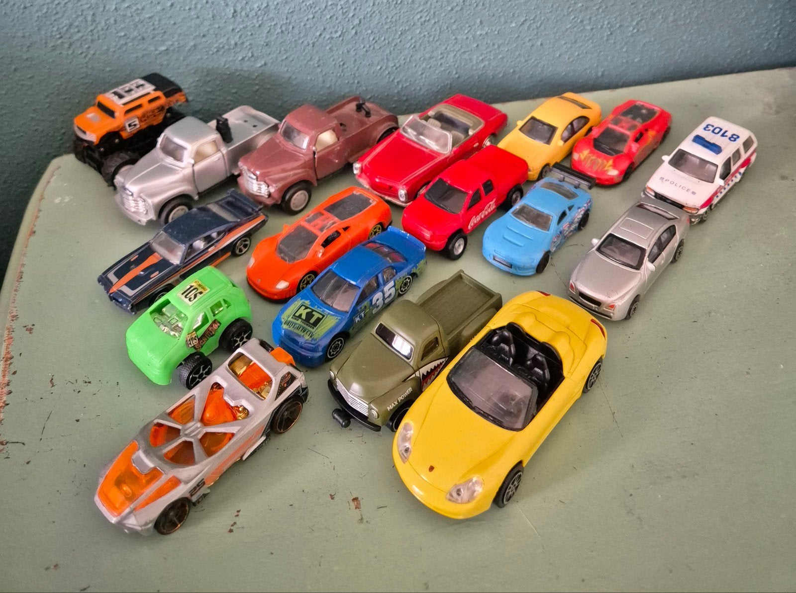Verzameling miniatuur auto's, Matchbox, Majorette, bussen, Ophalen, Gebruikt