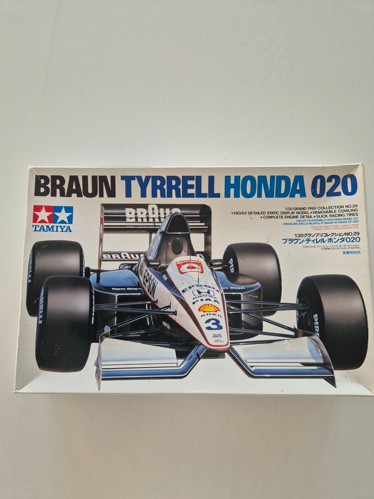 Tamiya Braun Tyrrell Honda 020 Modelbouwkit, Auto, 1:32 tot 1:50, Nieuw, Ophalen of Verzenden