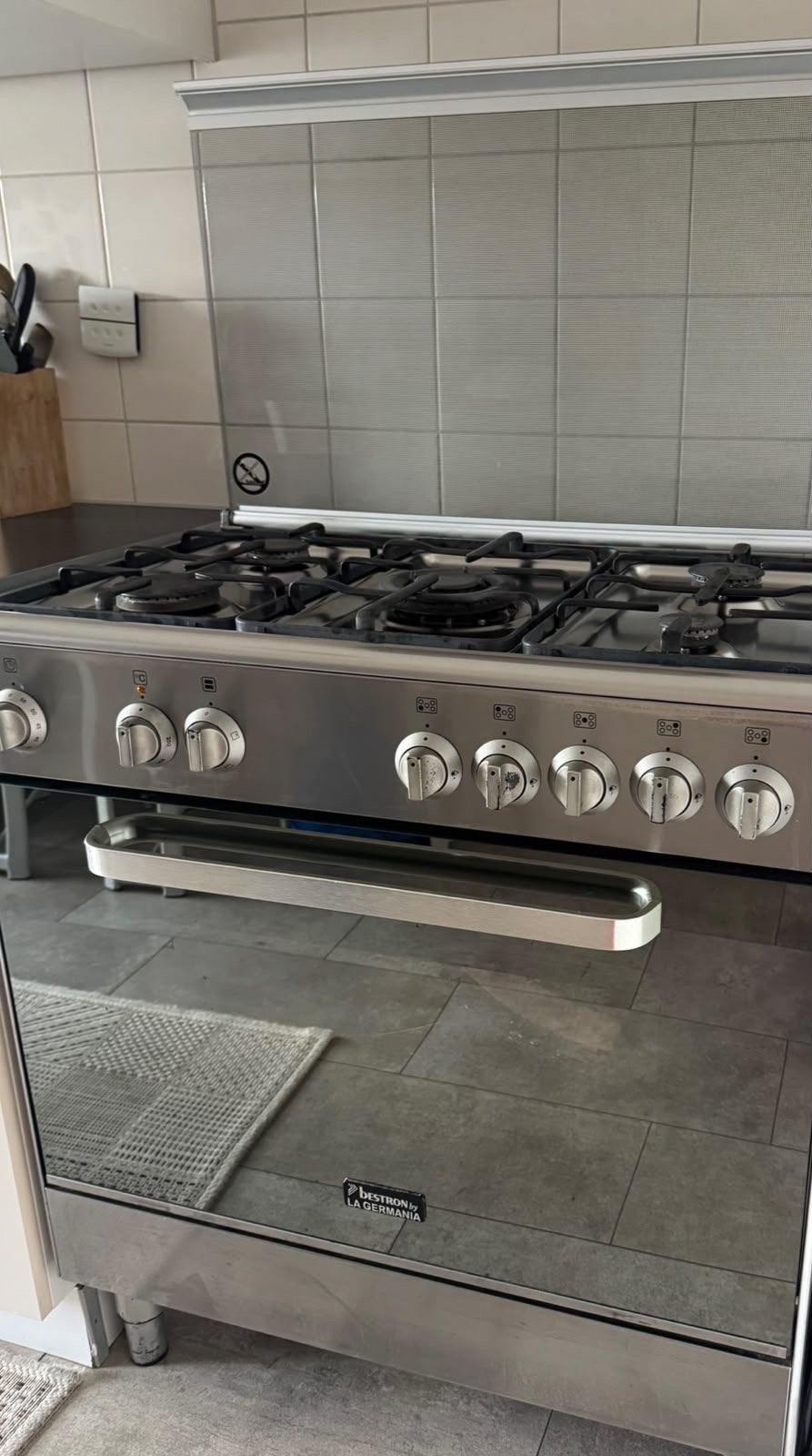 Bestron by La Germania fornuis met 5 gaspitten en oven, Witgoed en Apparatuur, Fornuizen, Ophalen, Gebruikt, 60 cm of meer, Gas