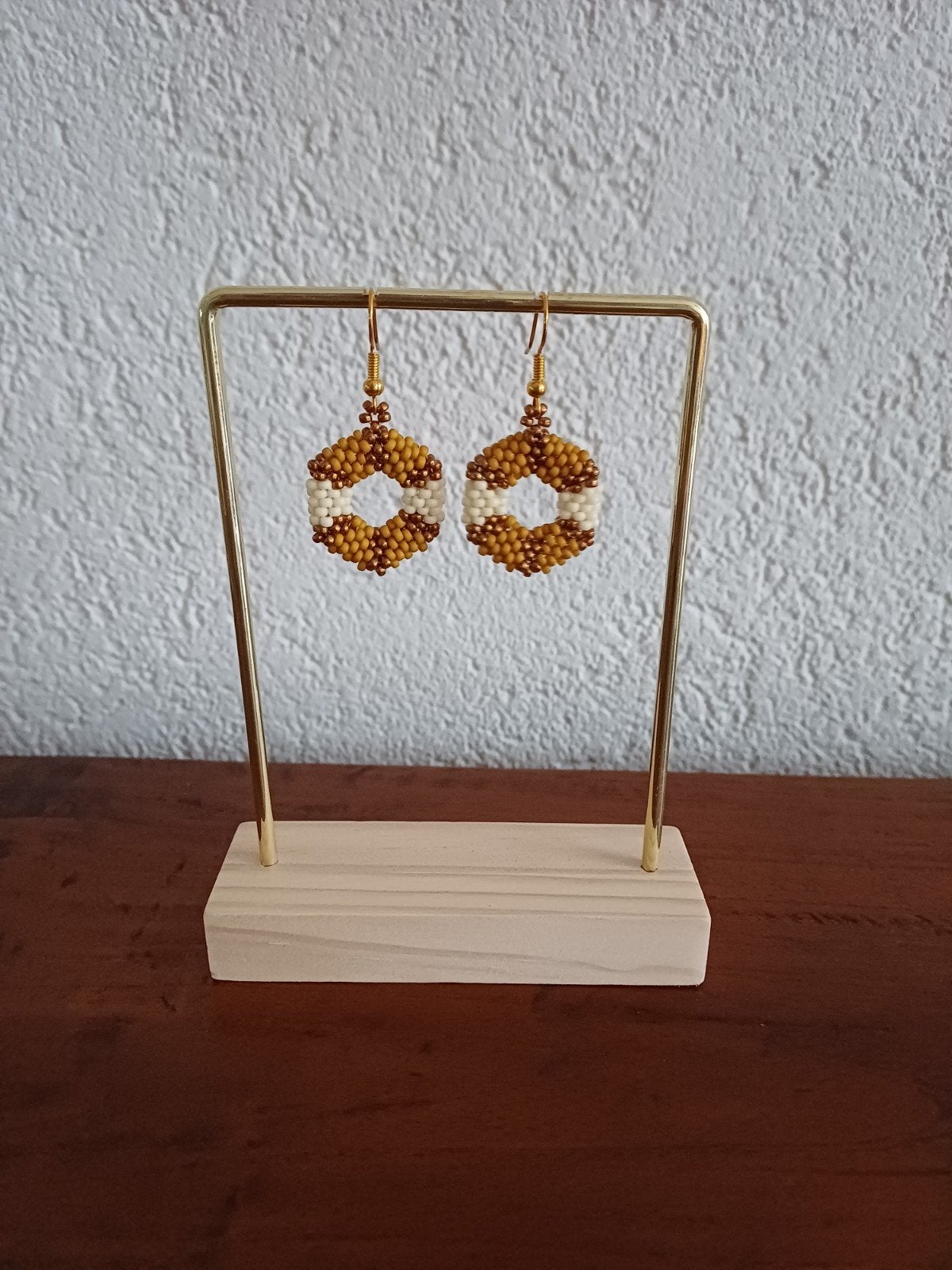 Miyuki oorbellen (handmade), Sieraden, Tassen en Uiterlijk, Oorbellen, Ophalen of Verzenden, Nieuw, Glas, Hangers