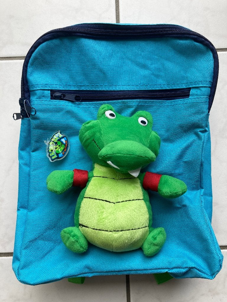 Rugzak Kleuters Krokodil, 30 x 23 x 10 cm nieuw. LACO, Overige merken, Minder dan 30 cm, 25 tot 40 cm, Nieuw