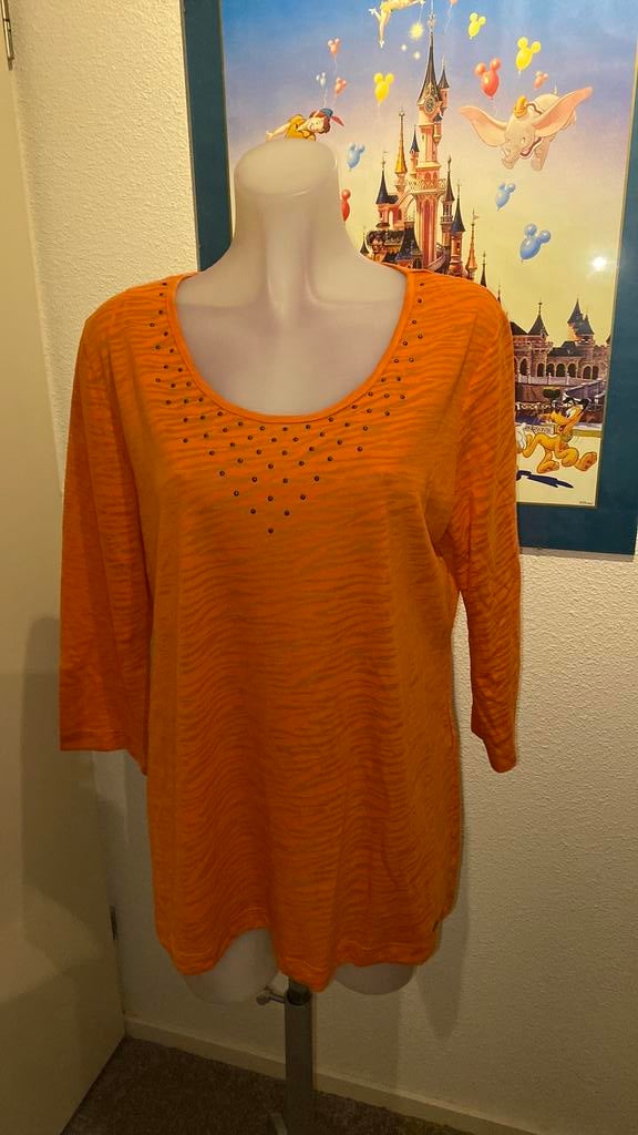 Nieuw mooi shirt maat 46 merk Sao Paulo, Ophalen of Verzenden, Nieuw, Maat 46/48 (XL) of groter, Oranje