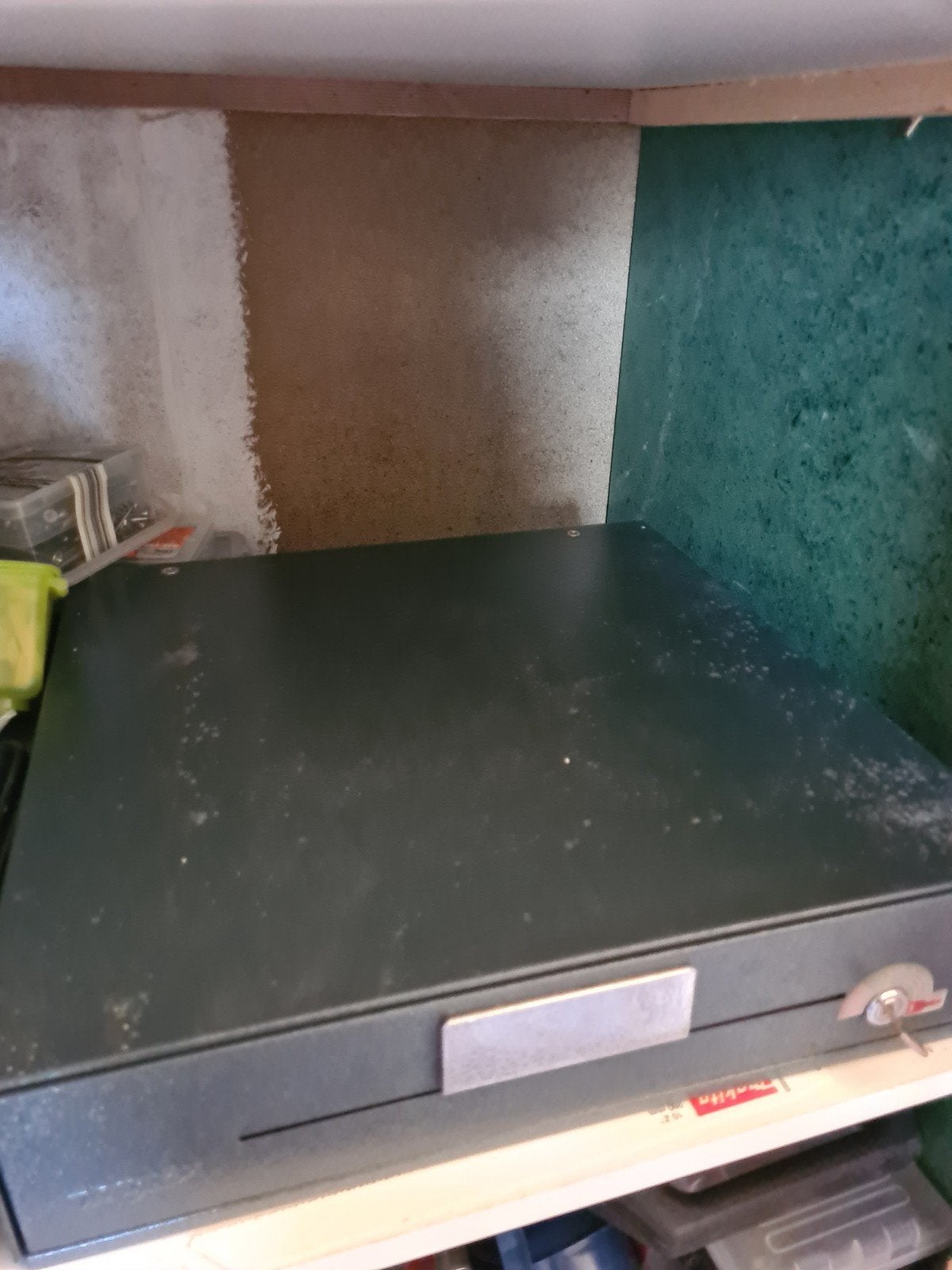 Mogler Vintage Metalen Kassalade / Geldlade – Handmatig met, Ophalen, Gebruikt