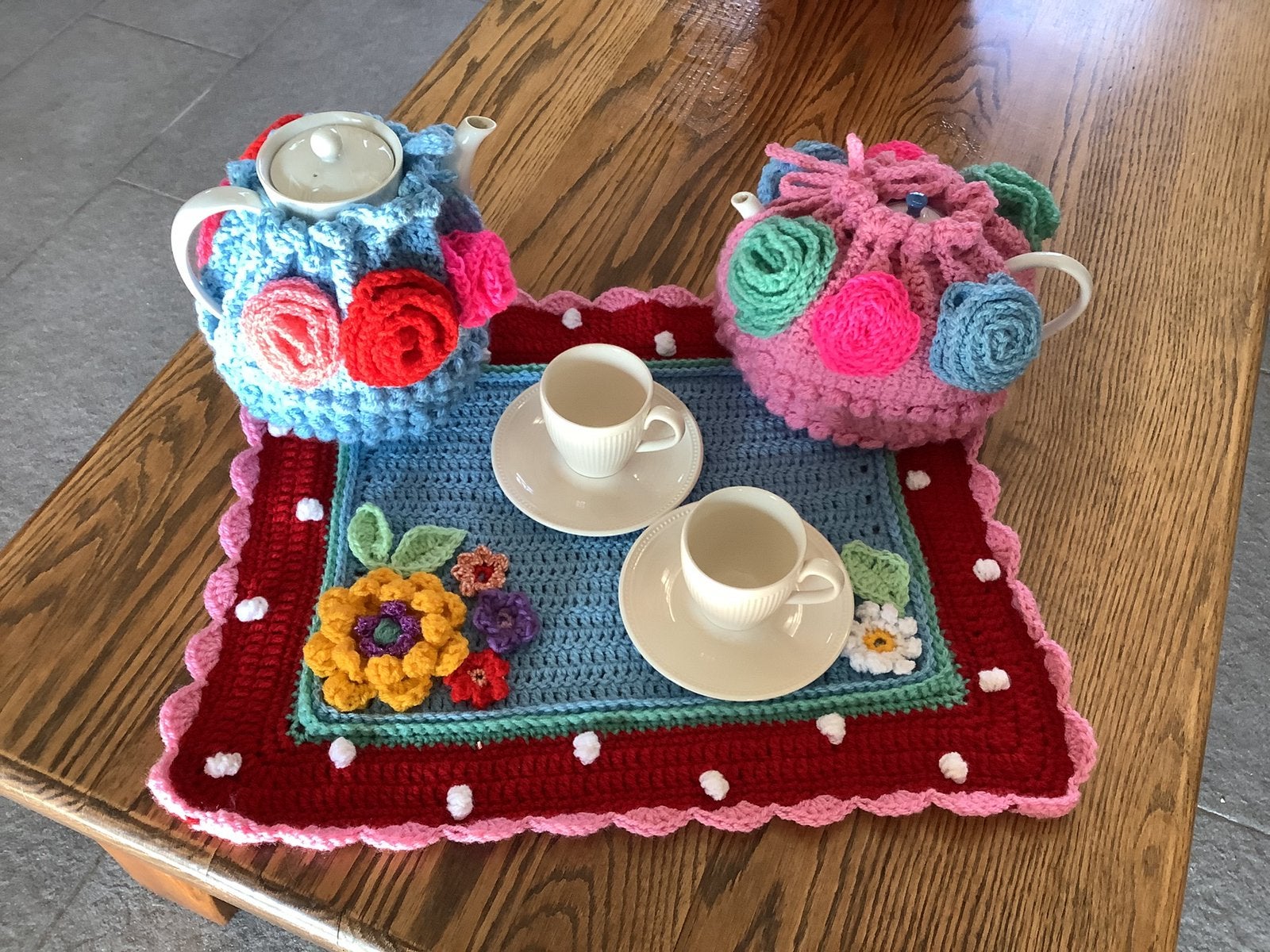 Gehaakte theemuts, placemat,eierwarmer, Ophalen of Verzenden, Nieuw, Haken, Overige typen