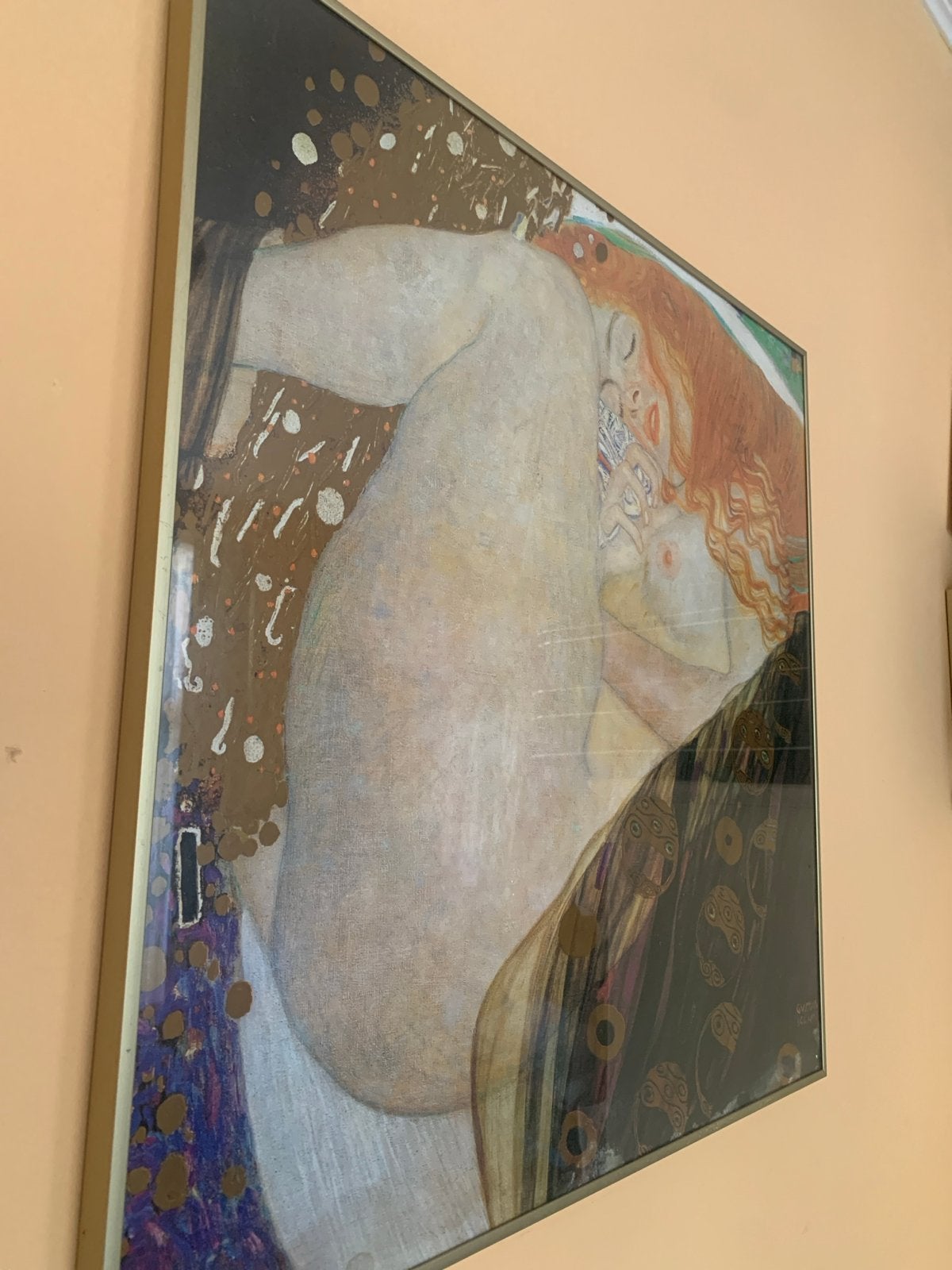 Gustav Klimt reproductie - De Kus, Achter glas, Overige stijlen, Portret of Personen, Ophalen of Verzenden