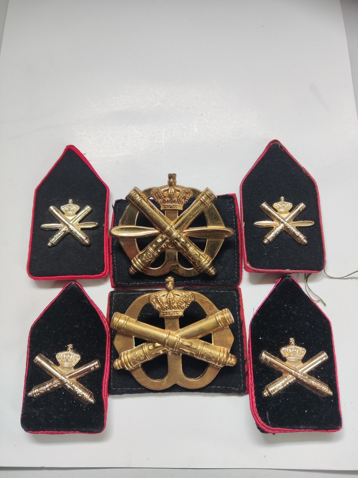 Complete setjes Artillerie en  Lua samen voor, Verzamelen, Ophalen of Verzenden, Landmacht, Nederland, Embleem of Badge