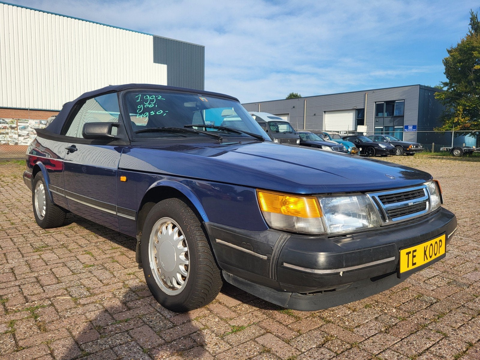 1992 Saab 900i cabriolet youngtimer oldtimer, Bedrijf, Te koop