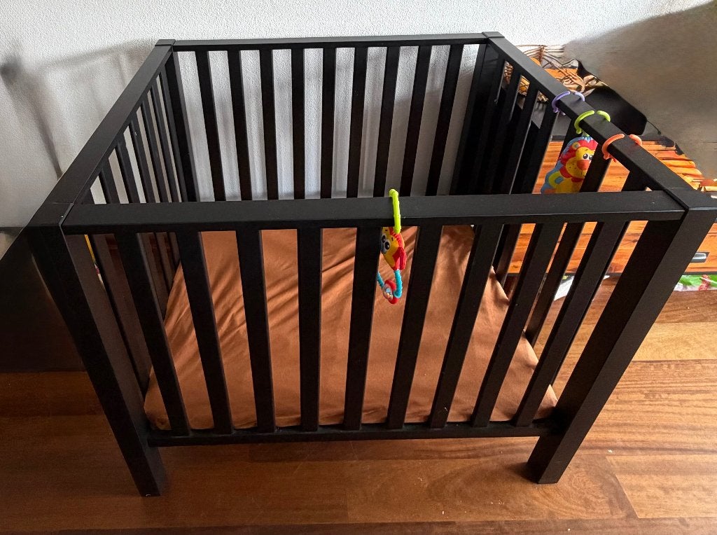 Playpen/Box, Ophalen, In hoogte verstelbaar, Zo goed als nieuw, Rechthoekig