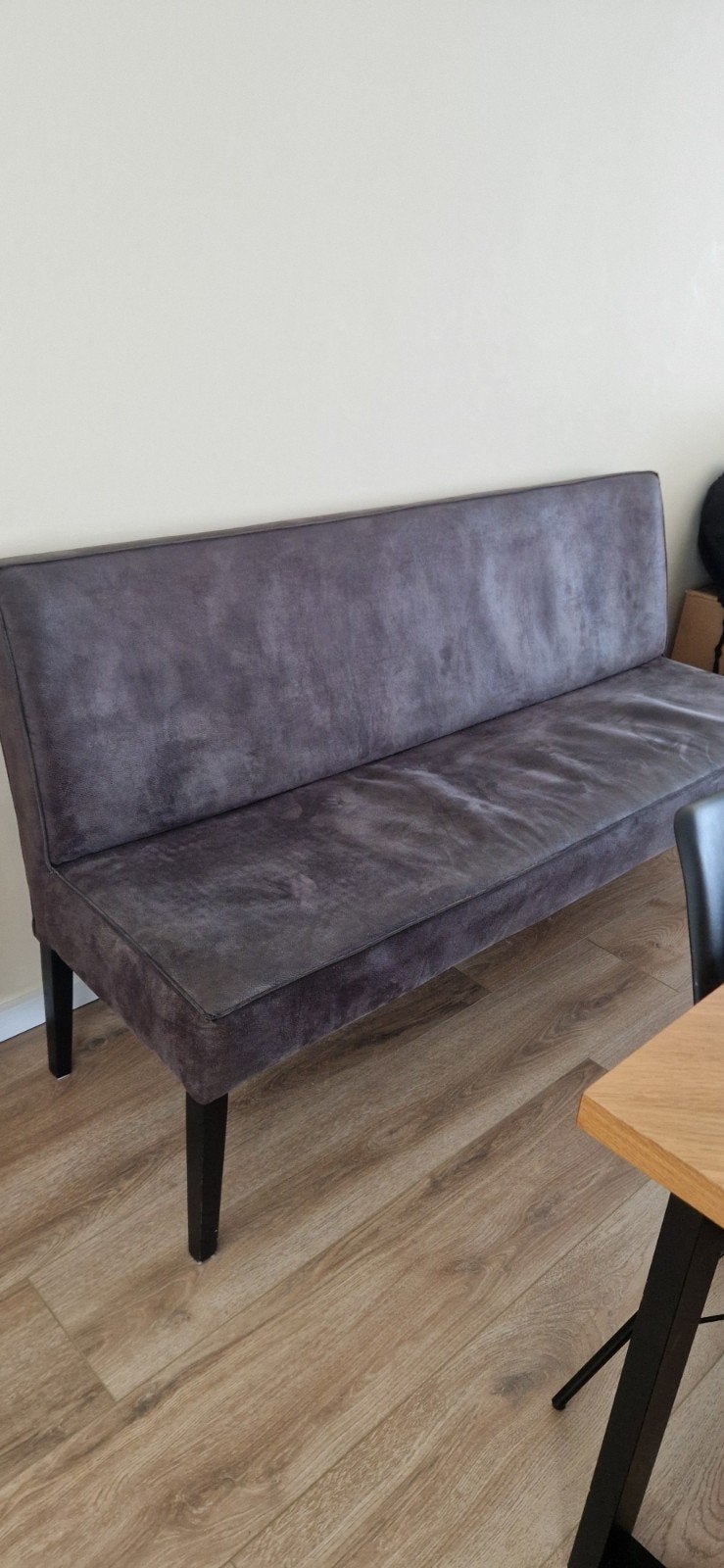 Stijlvolle eettafel bank - Grijs, Huis en Inrichting, Banken | Sofa's en Chaises Longues, Ophalen, Minder dan 75 cm, 150 tot 200 cm