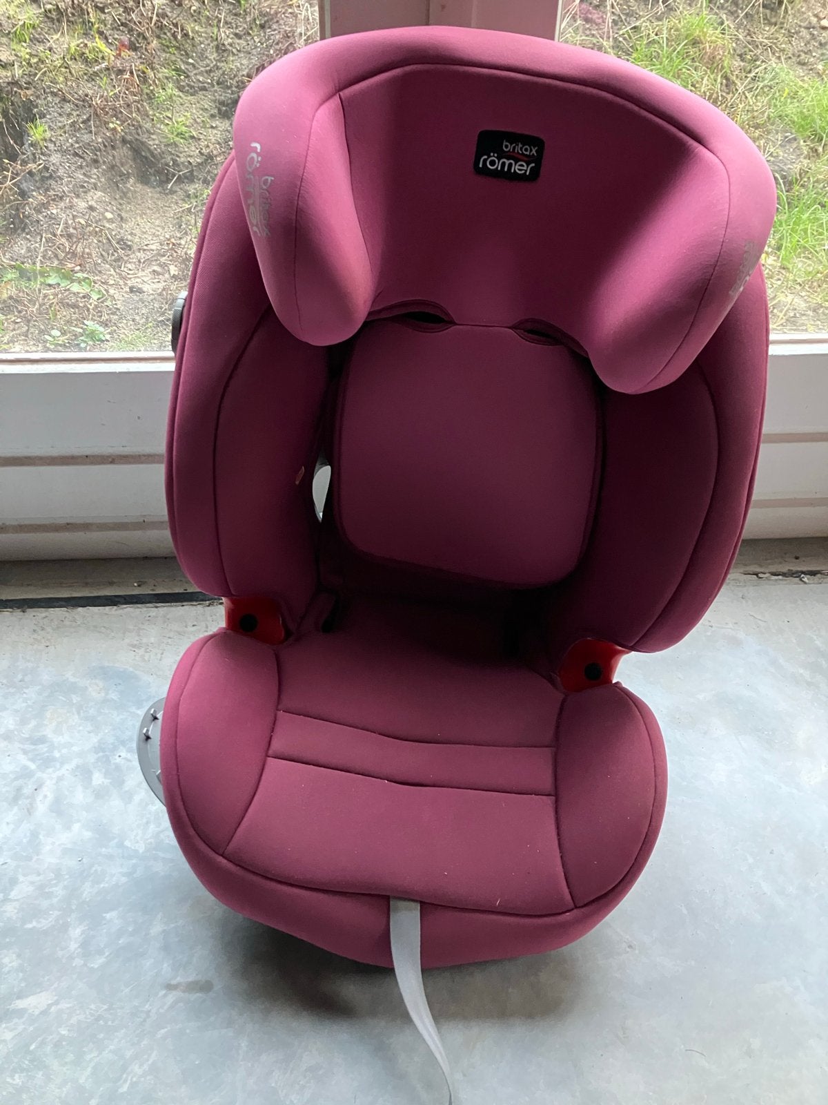 Britax Römer autostoel - roze/paars zgan isofix, Ophalen, Romer, Autogordel of Isofix, Gebruikt
