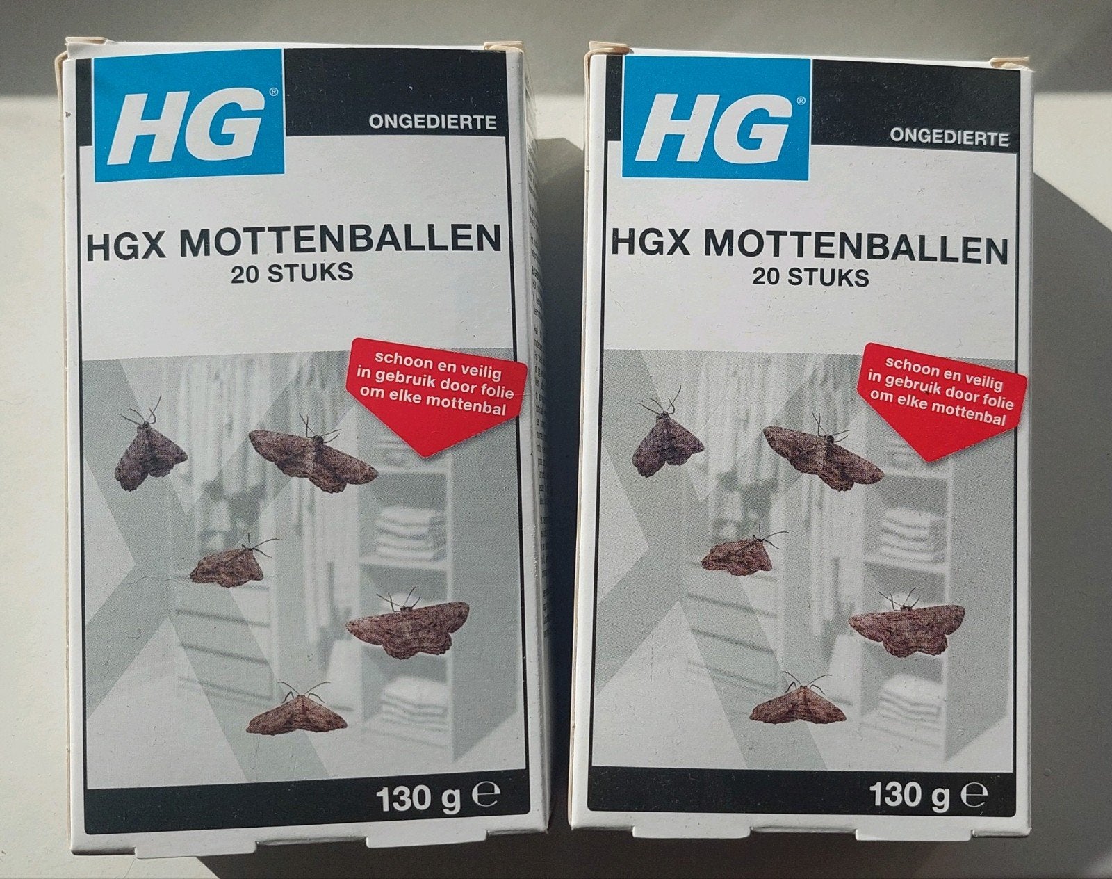 2x HG mottenballen ongeopend, Ophalen of Verzenden, Schoonmaakmiddel