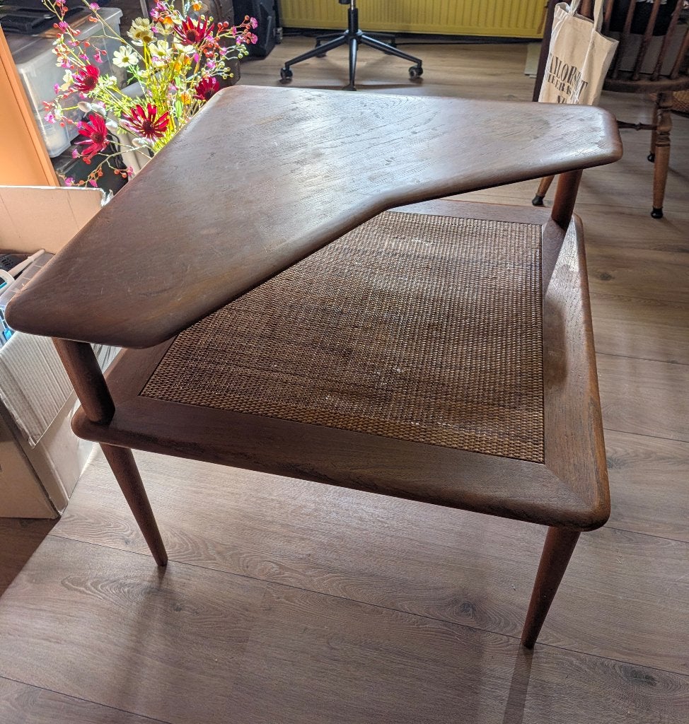 Deens Design, bijzettafel, telefoontafel, Ophalen, Gebruikt, Vierkant, 75 tot 100 cm