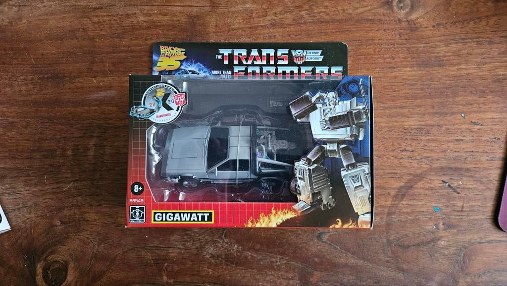Transformers Back to the Future Gigawatt DeLorean, Ophalen of Verzenden, Nieuw