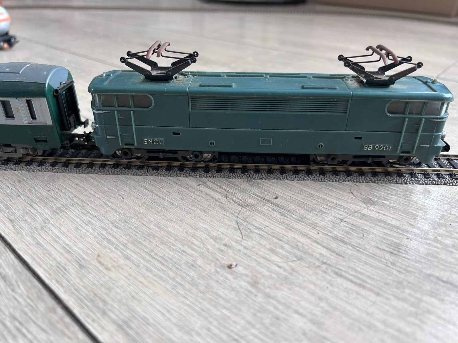 Jouef trein SNCF BB 9201 + wagons, Hobby en Vrije tijd, Modeltreinen | H0, Ophalen, Zo goed als nieuw, Gelijkstroom, Jouef