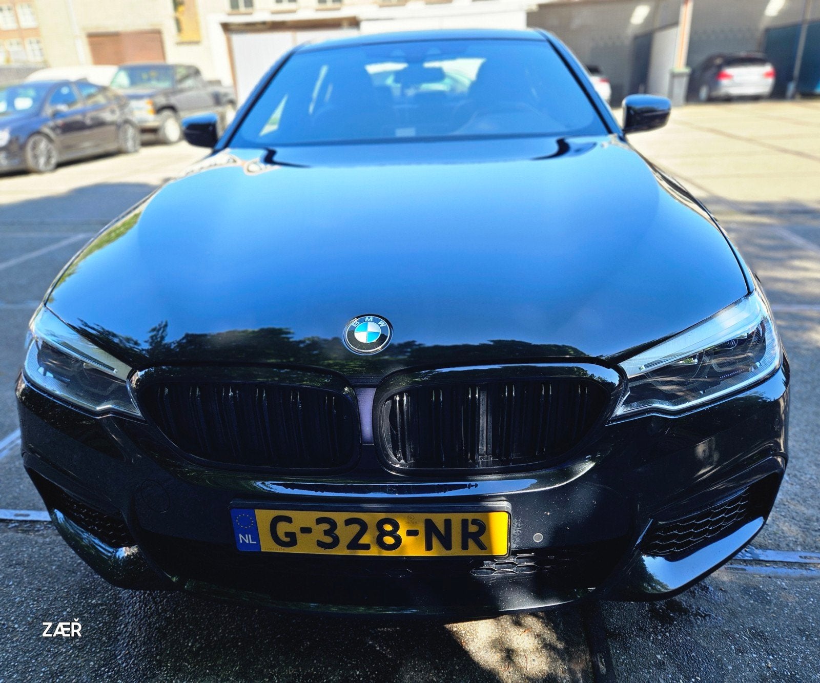 BMW 5-Serie 530i 252pk Aut. 2019 Zwart, Auto's, 1998 cc, Zwart, 4 cilinders, 2000 kg