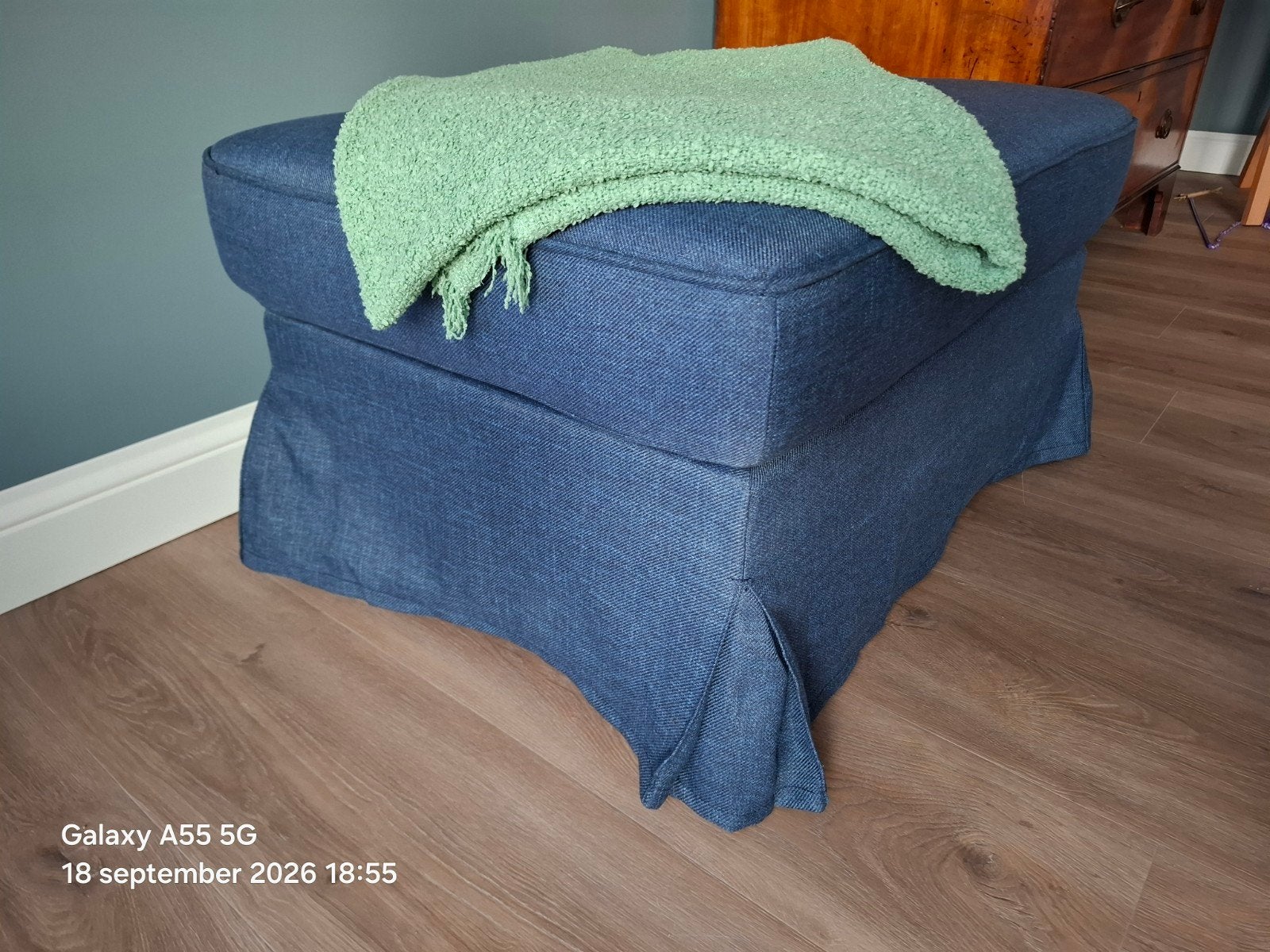 Nieuwe IKEA Ektorp poef/voetenbank met opbergruimte, Ophalen, 50 tot 75 cm, Nieuw, 75 tot 100 cm