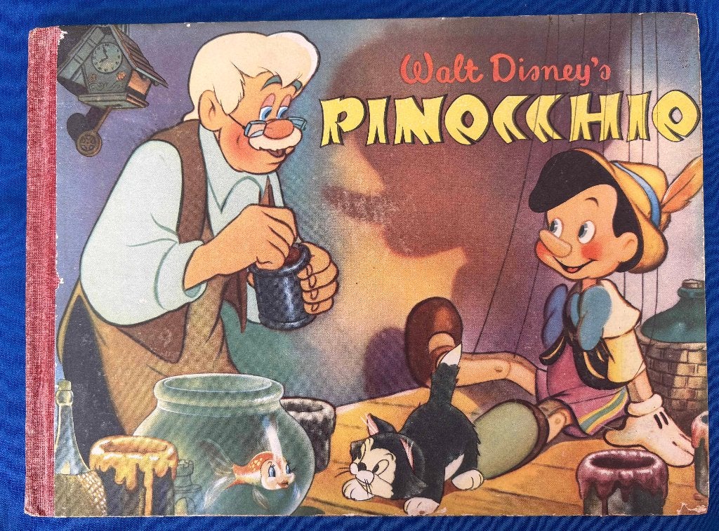 Pinocchio plaatjesalbum (uitg. Margriet 1952), Ophalen of Verzenden, Peter Pan of Pinokkio, Gebruikt, Overige typen