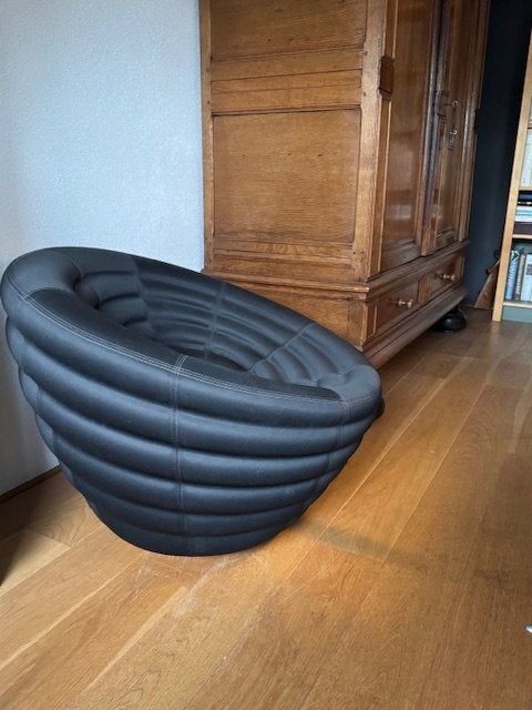 Hay Blow design fauteuil zwart, Ophalen, Stof, Modern design, 75 tot 100 cm