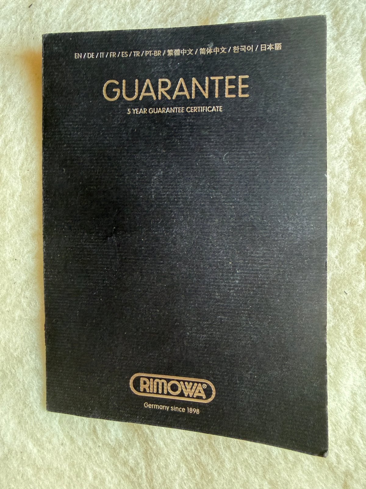 Rimowa Garantiebewijs #Bijenkorf #Rimowa, Ophalen of Verzenden, Zo goed als nieuw, Metaal, 70 cm of meer