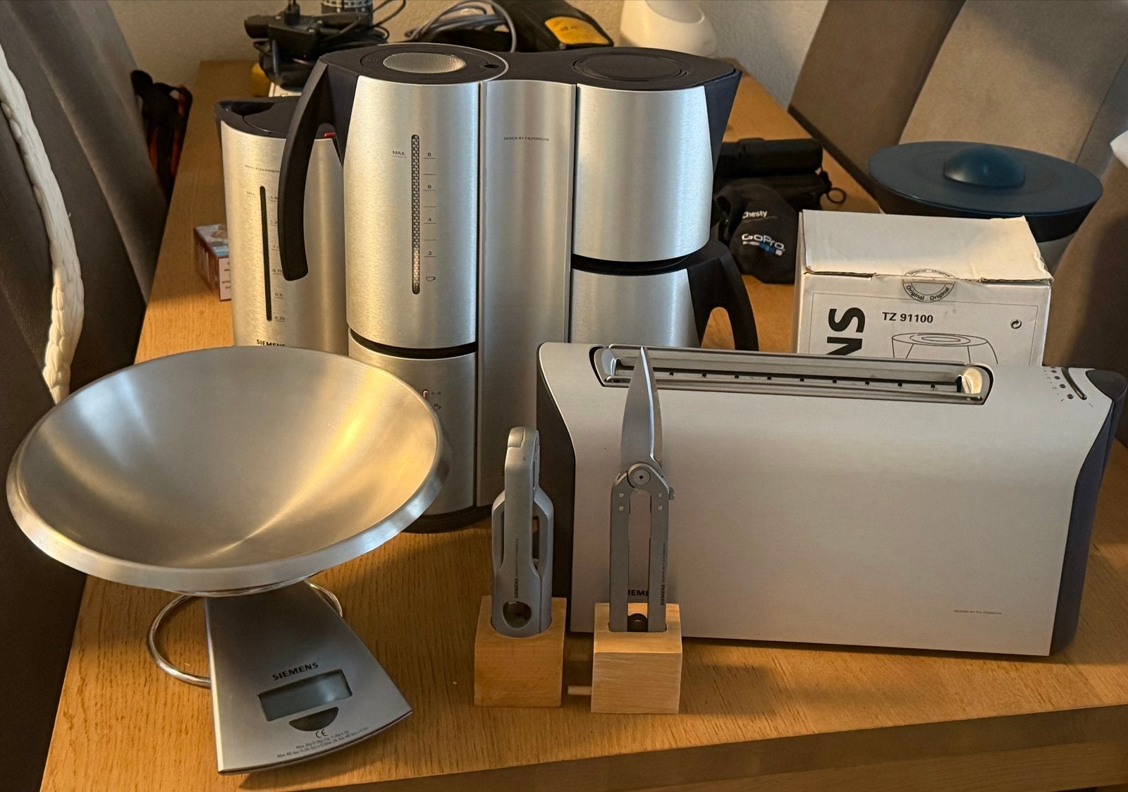 Siemens Porsche Design Keukenapparatuur Set, 1 tot 2 liter, Ophalen, Gebruikt, 3 snelheden of meer