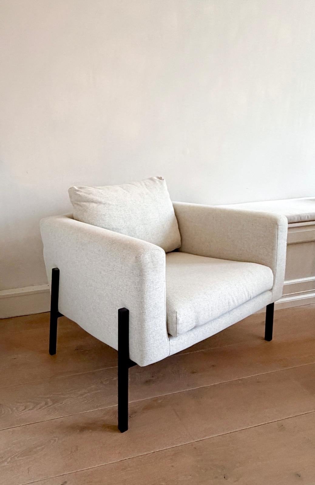 Gratis Koarp fauteuil crèmekleurig + extra hoes, Ophalen, Gebruikt, 75 tot 100 cm, Stof