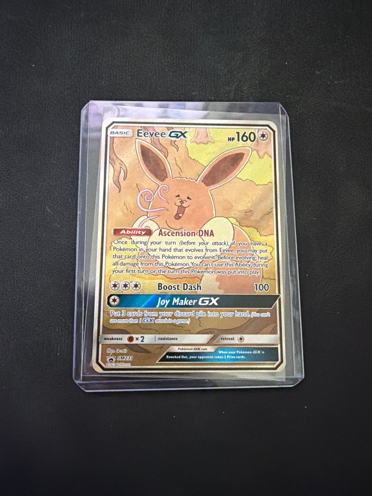 Pokémon Eevee GX SM233 Promo Kaart - Zo goed als nieuw, Ophalen of Verzenden, Zo goed als nieuw, Losse kaart