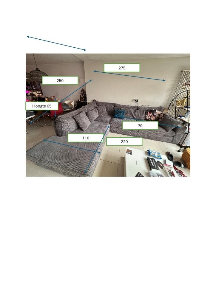 Hoekbanken, Huis en Inrichting, Ophalen, 250 tot 300 cm, Gebruikt, Hoekbank
