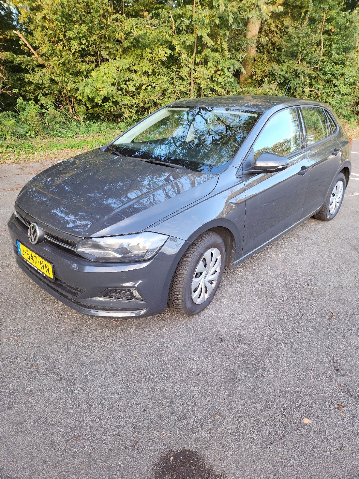 Volkswagen Polo 1.0 TSI 95pk 2018 Grijs, Voorwielaandrijving, 40 €/maand, 23 km/l, Handgeschakeld