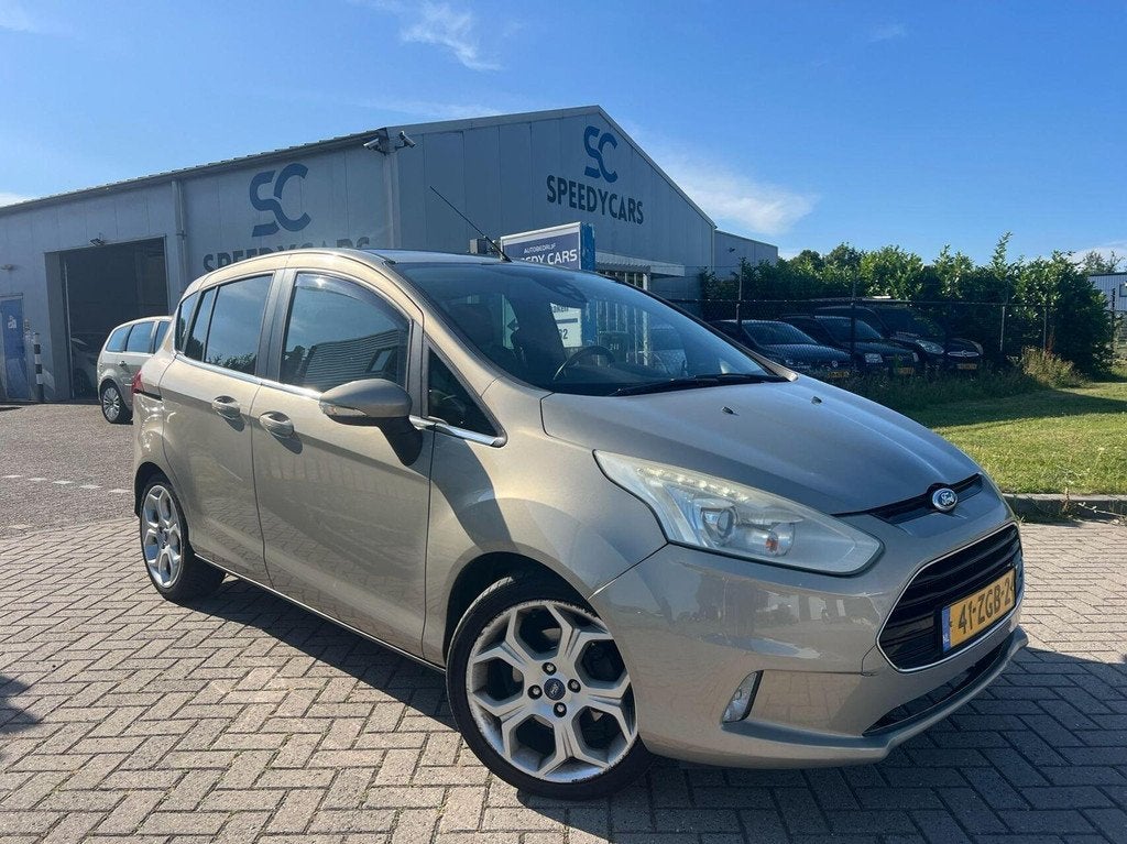 Ford B-Max 1.0 EcoBoost Titanium Pano Leer Cruise Navi PDC, Auto's, Ford, Voorwielaandrijving, Euro 5, 101 pk, Gebruikt
