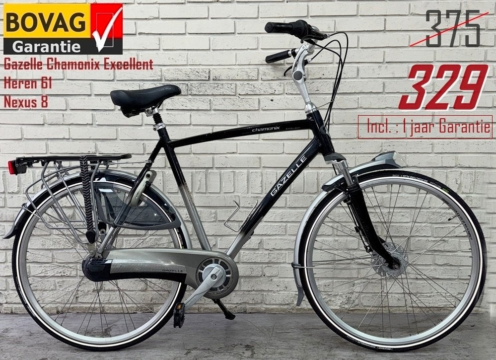 Nette Gazelle Chamonix Excellent H61 N8 € 375 Nu € 329, Fietsen en Brommers, Fietsen | Heren | Herenfietsen, Ophalen, Gebruikt