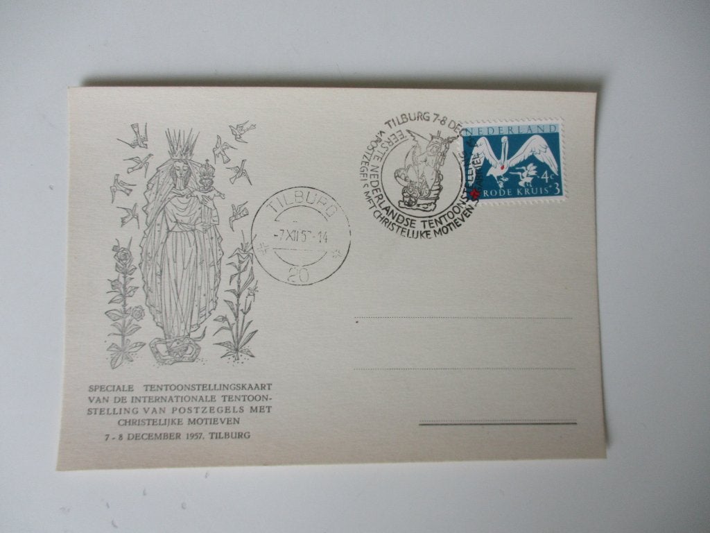 Speciale Tentoonstellingskaart Tilburg 1957, Verzenden, Na 1940, Gestempeld