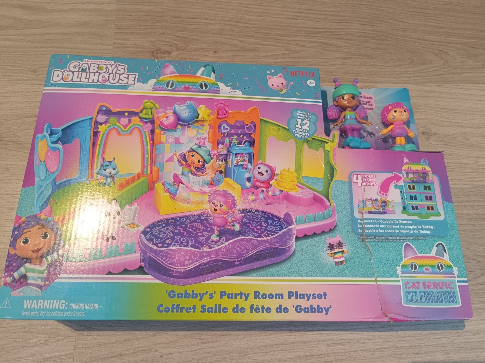 Gabbys dollhouse gabby's party room playset poppenhuis, Nieuw, Ophalen of Verzenden