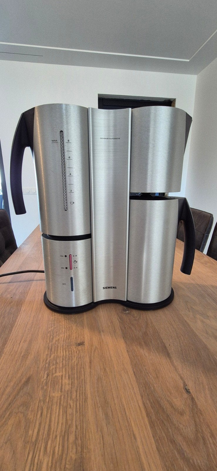Siemens koffiezetapparaat - Design by F.A. Porsche, Ophalen, Zo goed als nieuw, Koffiemachine, Gemalen koffie