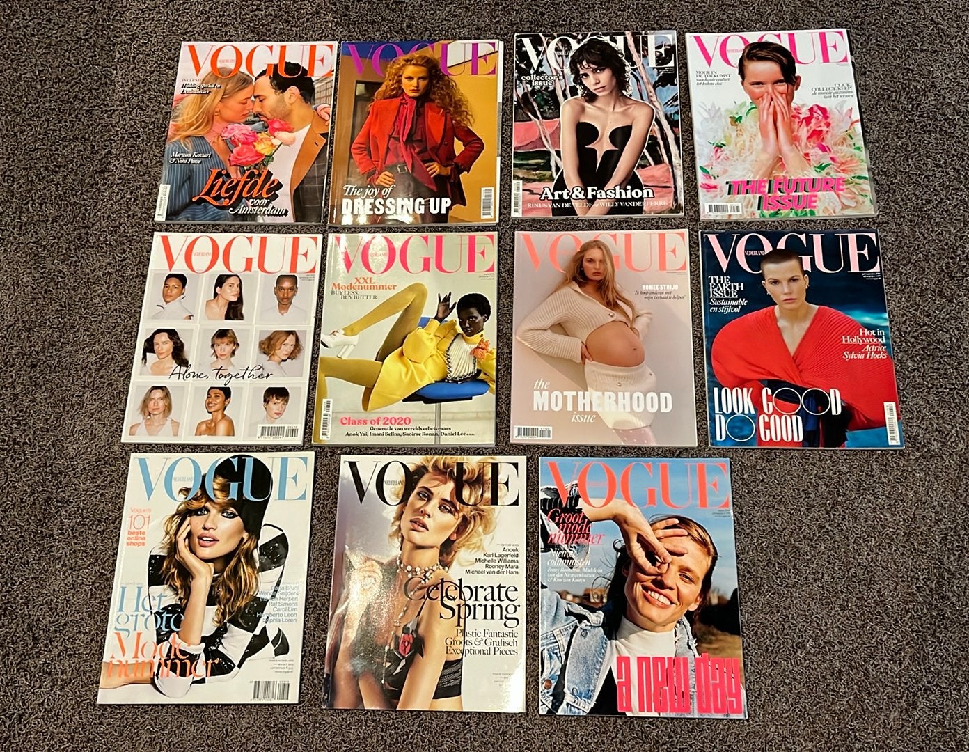 11 Vogue Nederland magazines, Verzamelen, Tijdschriften, Kranten en Knipsels, Ophalen of Verzenden, 1980 tot heden, Tijdschrift