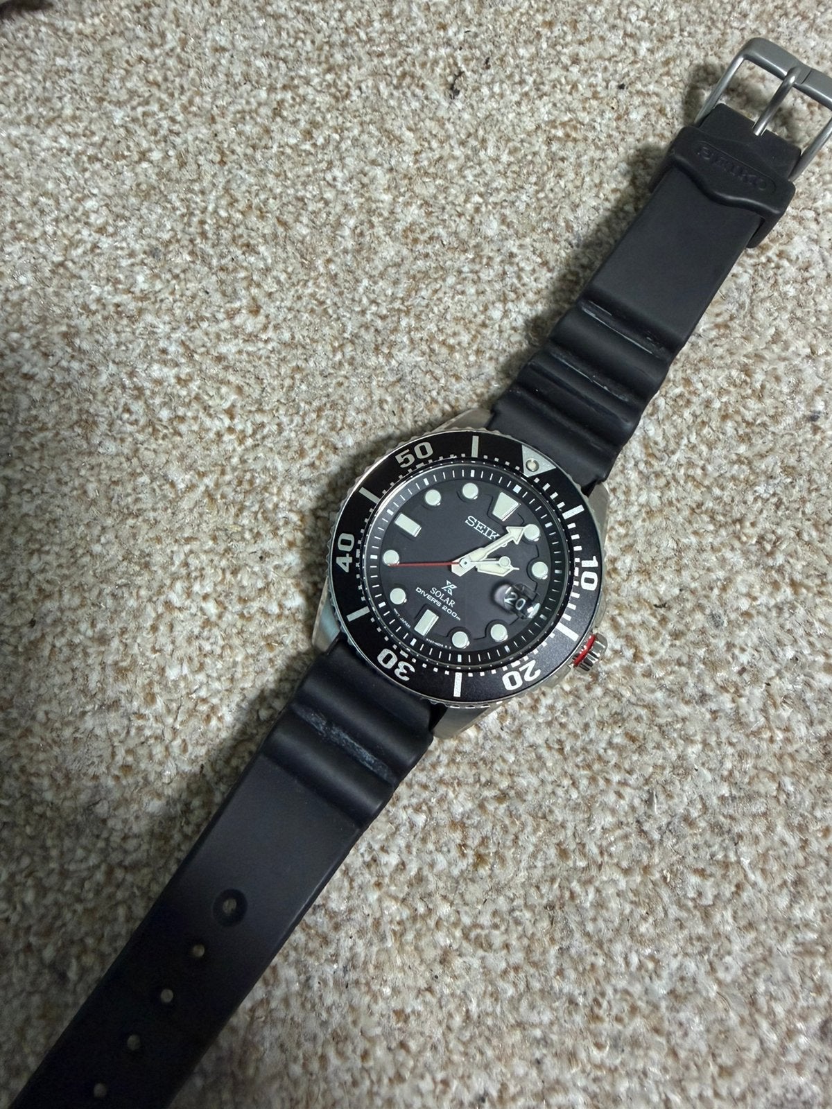Seiko Prospex SNE437P1 Solar Diver 200M, Sieraden, Tassen en Uiterlijk, Horloges | Heren, Ophalen of Verzenden, Zo goed als nieuw