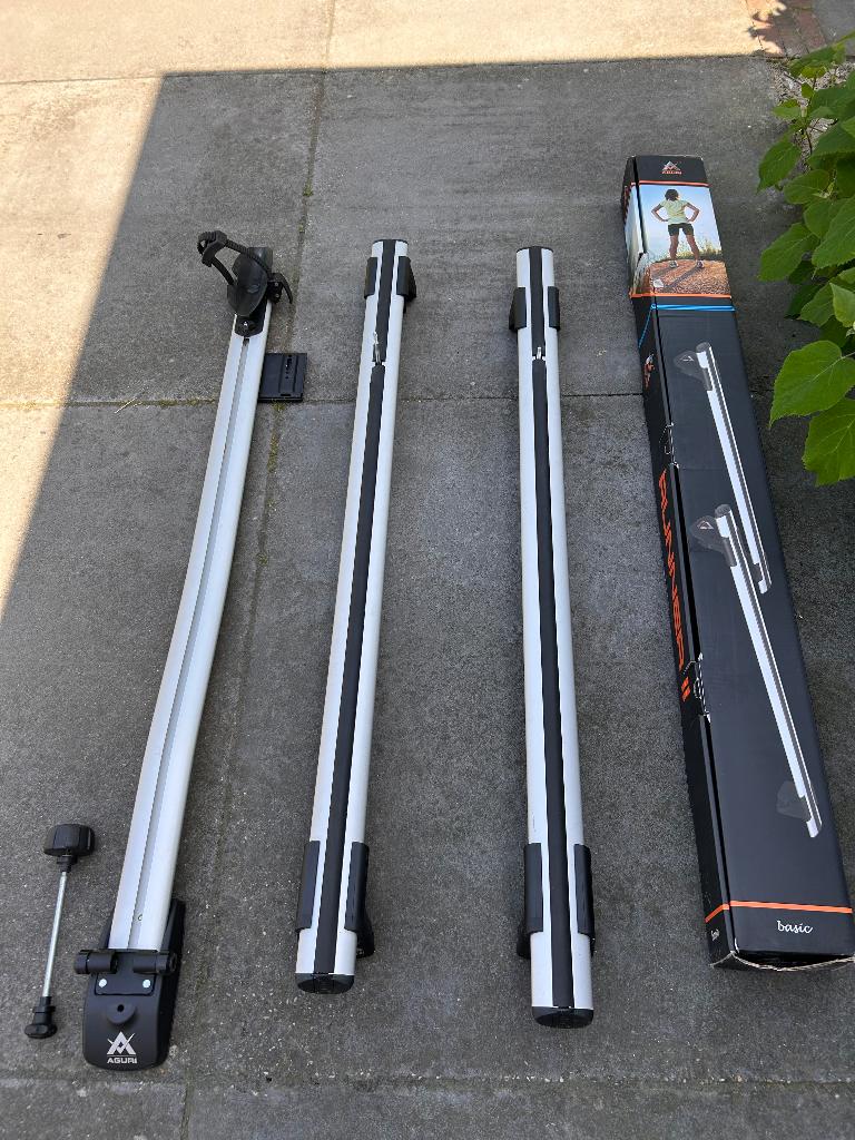 Aguri dakdragers en fietsendrager Hyundai Kona, Auto diversen, Dakdragers, Ophalen, Gebruikt