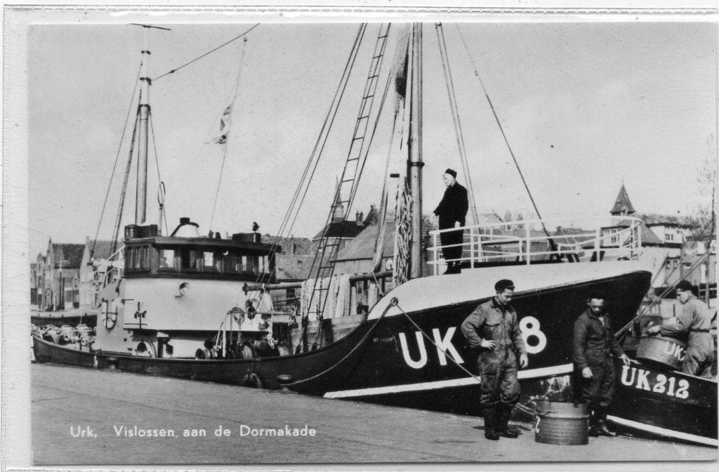 Urk  Vislossen, Ophalen of Verzenden, 1940 tot 1960, Ongelopen, Flevoland
